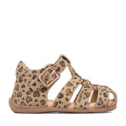 Sandały Guess. Brązowe sandały dziewczęce Guess, bez zapięcia. Za 179.99 zł.