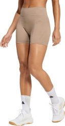 Adidas Spodenki damskie adidas Workout Essentials 4 inch beżowe JX3926 XL. Brązowe szorty sportowe damskie Adidas, xl, bez wzorów, sportowe. Za 128.99 zł.