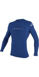 Koszulka ONEILL BASIC SKINS L/S RASH GUARD Pacific L. Niebieskie koszulki sportowe męskie O'Neill, l, bez wzorów, z materiału, bez kołnierzyka, bez ramiączek, na golfa. Za 129.00 zł.