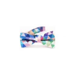 Mucha Blue Pixel. Niebieskie krawaty i muchy Edyta kleist, w kolorowe wzory, z bawełny, eleganckie. Za 99.00 zł.