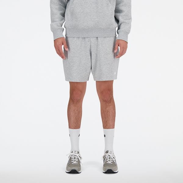 Spodenki męskie New Balance MS41520AG – szare. Szare szorty męskie New Balance, l, bez wzorów, z bawełny, klasyczne. Za 199.99 zł.