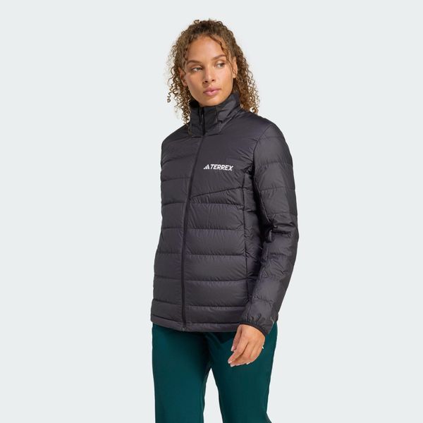 Kurtka Terrex Multi Light Down CLIMAWARM. Czarne kurtki damskie Adidas, bez wzorów, z puchu, bez kaptura, trekkingowe, climawarm (adidas). Za 599.00 zł.