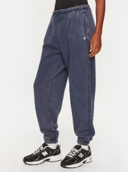 Deha Spodnie dresowe C12165 Granatowy Loose Fit. Niebieskie spodnie dresowe damskie Deha, s, bez wzorów, z bawełny. Za 359.99 zł.
