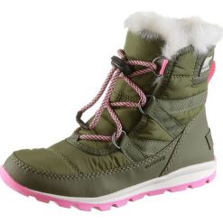 Botki zimowe w kolorze khaki. Botki dziewczęce marki Dziecięce obuwie sportowe. W wyprzedaży za 215.95 zł.