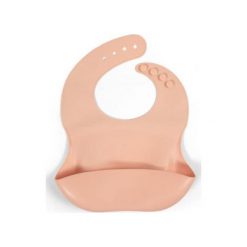 FILIBABBA Filibabba Śliniak silikonowy z kieszonką Peach. Pomarańczowe śliniaki dla dzieci FILIBABBA, bez wzorów. Za 59.00 zł.