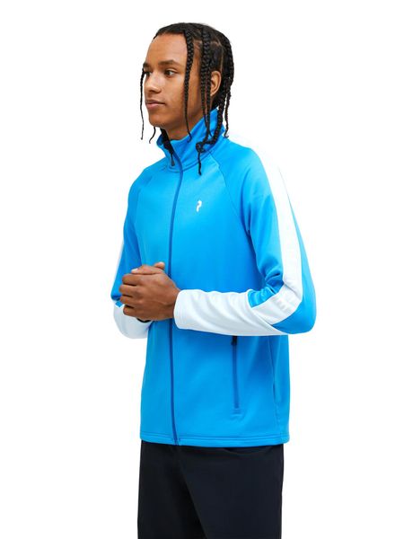 Bluza Peak Performance męska Rider Zip Jacket niebieska - M. Niebieskie bluzy męskie Peak Performance, l, bez wzorów, z materiału, bez kaptura, do biegania. Za 569.00 zł.