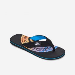 Japonki męskie Quiksilver Molokai Layback II. Czarne klapki męskie Quiksilver, z bawełny, sportowe. Za 79.99 zł.