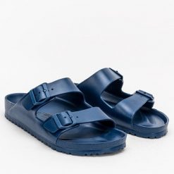 Klapki męskie Birkenstock Arizona EVA (1019051). Niebieskie buty sportowe męskie Birkenstock, bez zapięcia. Za 189.99 zł.