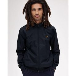 Kurtka męska Fred Perry Brentham. Niebieskie kurtki męskie Fred Perry, m, bez wzorów, z nylonu, trekkingowe. Za 1,163.60 zł.