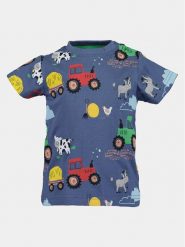 Blue Seven T-Shirt 928146 X Niebieski Regular Fit. Niebieskie t-shirty dla chłopców Blue Seven, bez wzorów, z bawełny, bez ramiączek. Za 19.99 zł.