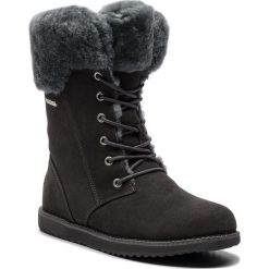 Śniegowce EMU AUSTRALIA - Shoreline W11249 Charcoal/Anthracite. Szare kozaki damskie Emu Australia, ze skóry. Za 859.00 zł.