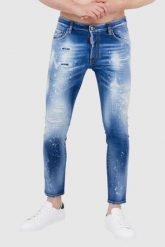 DSQUARED2 Niebieskie jeansy męskie skater jean. Niebieskie jeansy męskie Dsquared2. W wyprzedaży za 1,999.99 zł.