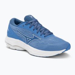 Buty do biegania damskie Mizuno Wave Ultima 15. Niebieskie obuwie sportowe damskie Mizuno, bez wzorów, do biegania, mizuno wave. Za 429.99 zł.