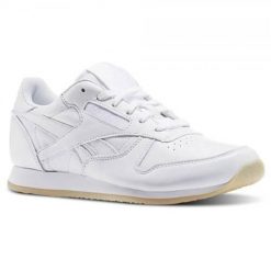 Buty do chodzenia damskie Reebok CL Lthr Crepe Neutral Pop. Białe obuwie sportowe damskie Reebok, bez wzorów, z materiału, trekkingowe. Za 435.00 zł.