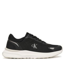 Sneakersy Calvin Klein. Czarne trampki i tenisówki chłopięce Calvin Klein, bez wzorów, bez zapięcia. Za 429.99 zł.