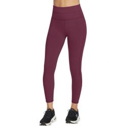 Rajstopy damskie Skechers GO WALK High Waisted 78 Legging. Fioletowe legginsy damskie Skechers, bez wzorów, z nylonu. Za 390.00 zł.