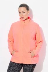 Damskie Bluza polarowa system modułowy do wpinania z recyklingu. Czerwone bluzy damskie Ulla Popken, plus size, bez wzorów, z materiału, bez kaptura. Za 199.99 zł.