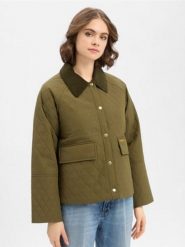 Barbour kurtka pikowana - Kirby Kobiety zielony, 44. Zielone kurtki damskie Barbour, bez wzorów, bez kaptura. Za 1,199.95 zł.