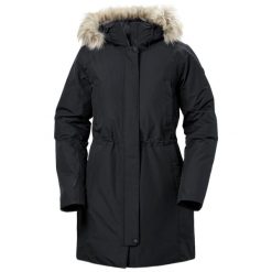 Parka damska Helly Hansen Senja. Czarne parki damskie Helly Hansen, na zimę, bez wzorów, eleganckie, bez kaptura. W wyprzedaży za 1,270.10 zł.