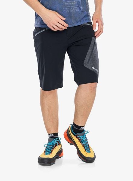 Krótkie spodenki męskie Crazy Short Resolution. Czarne szorty męskie CRAZY, m, bez wzorów, z materiału, klasyczne. Za 428.99 zł.