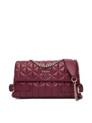 Guess Torebka Paisleigh HWQG98 83210 Bordowy. Czerwone torebki do ręki damskie Guess, z aplikacjami, ze skóry, wizytowe, bez dodatków. Za 589.99 zł.