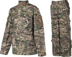 MFH Dwuczęściowy strój chłopięcy kurtka i spodnie OPERATION-CAMO XXL. Zielone kurtki i płaszcze dla chłopców MFH, bez wzorów, z dresówki, bez kaptura. Za 261.90 zł.