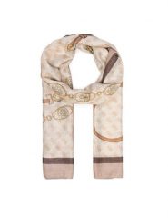 Guess Szal AW5532 VIS03 Beżowy. Brązowe czapki i kapelusze damskie Guess, z aplikacjami, z wiskozy. Za 154.99 zł.