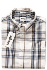 WRANGLER LS 1PKT BUTTON DOWN KOSZULA MĘSKA WHITE W5883TP12 112129655. Białe koszule męskie Wrangler, l, bez wzorów, bez kołnierzyka, bez ramiączek. Za 129.99 zł.