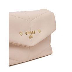 Torebka Guess. Białe listonoszki damskie Guess, z aplikacjami, bez dodatków. Za 199.99 zł.