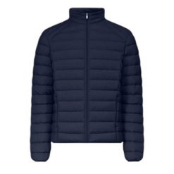 Lekka kurtka puchowa dla dorosłych JOTT Aragon. Niebieskie kurtki męskie jott, bez wzorów, z puchu, trekkingowe. Za 405.99 zł.