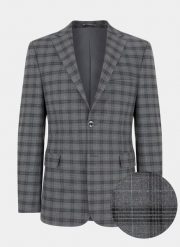 PAKO LORENTE – Marynarka garniturowa P21SF-3G-060-S. Szare marynarki męskie Pako Lorente, bez wzorów, z elastanu. Za 139.99 zł.