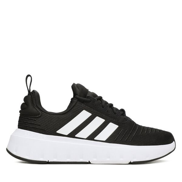 Sneakersy adidas. Czarne trampki i tenisówki chłopięce Adidas, bez wzorów, bez zapięcia. Za 219.99 zł.