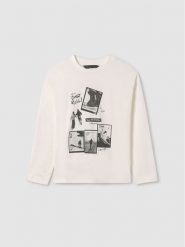 Mayoral Bluzka 7.074 Écru Regular Fit. T-shirty dla chłopców Mayoral, bez wzorów, z bawełny, bez ramiączek. Za 49.99 zł.