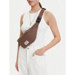 Torebka Guess Jeans. Brązowe torebki do ręki damskie Guess Jeans, z aplikacjami, z jeansu, bez dodatków. Za 99.99 zł.