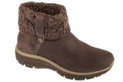 Buty zimowe damskie, Easy Going - Cozy Weather 2. Brązowe obuwie sportowe damskie Skechers, bez wzorów, z materiału. Za 359.99 zł.