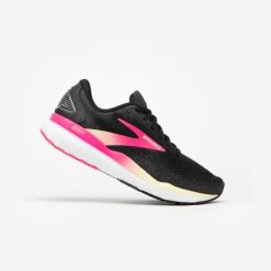 Buty do biegania damskie Brooks Ghost 16. Czarne obuwie sportowe damskie Brooks, bez wzorów, z materiału, do biegania. Za 709.99 zł.