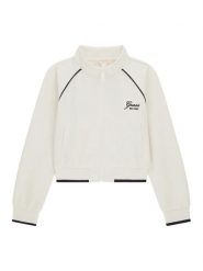 Guess Bluza J6YQ11 K3914 Kremowy Regular Fit. Białe bluzy dla dziewczynek Guess, z aplikacjami, z syntetyku, bez ramiączek, bez kaptura. Za 264.99 zł.