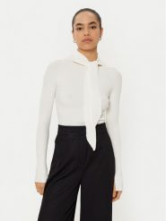 MAX&Co. Sweter 2516361051200 Biały Slim Fit. Białe swetry damskie MAX&Co., m, bez wzorów, z wiskozy, bez kołnierzyka, bez ramiączek, bez kaptura. Za 459.99 zł.