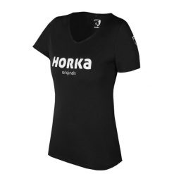 Koszulka polygiene damska HORKA Originals. Czarne koszulki sportowe damskie Horka, m, bez wzorów, z gumy, bez kołnierzyka, bez ramiączek, do jazdy konnej. Za 82.50 zł.