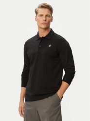 Beverly Hills Polo Club Polo P-SS26M-P424125 Czarny Regular Fit. Czarne koszulki polo męskie Beverly Hills Polo Club, m, bez wzorów, z bawełny, bez ramiączek. Za 299.99 zł.