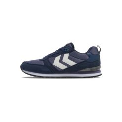 Trenerzy Hummel Monaco 86. Niebieskie obuwie sportowe damskie Hummel, bez wzorów, z syntetyku, trekkingowe. W wyprzedaży za 214.50 zł.