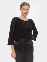ONLY Sweter 15233173 Czarny Regular Fit. Czarne swetry damskie Only, l, bez wzorów, z syntetyku, bez kołnierzyka, bez ramiączek, bez kaptura. Za 89.99 zł.
