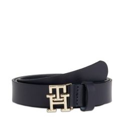 Pasek Tommy Hilfiger. Niebieskie paski damskie Tommy Hilfiger, bez wzorów. Za 143.99 zł.