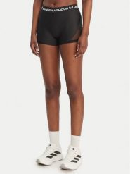 Under Armour Szorty sportowe HeatGear® 6011354 Czarny Slim Fit. Czarne szorty sportowe damskie Under Armour, l, bez wzorów, z syntetyku, sportowe, na fitness i siłownię. Za 129.99 zł.