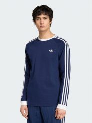 Adidas Longsleeve KT5066 Granatowy Regular Fit. Niebieskie bluzki z długim rękawem męskie Adidas, m, bez wzorów, z bawełny, bez kołnierzyka. Za 179.99 zł.