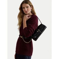 Torebka LAUREN RALPH LAUREN. Czarne torebki do ręki damskie Lauren Ralph Lauren, bez wzorów, klasyczne, bez dodatków. Za 1,169.99 zł.