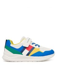 Tommy Hilfiger Sneakersy Flag Low Cut Lace-Up/Velcro T1X9-34369-1843 S Kolorowy. Buty sportowe chłopięce Tommy Hilfiger, bez wzorów, ze skóry, bez zapięcia. Za 339.99 zł.