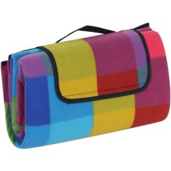 Koc plażowo piknikowy Enero Camp 170x150cm z powłoką Alu. Brązowe kocyki dla dzieci ENEROCAMP, z materiału. Za 40.98 zł.