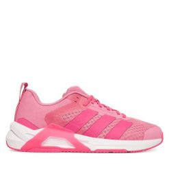 Buty na siłownię adidas. Czerwone obuwie sportowe damskie Adidas, bez wzorów, na fitness i siłownię. Za 399.99 zł.