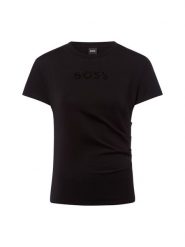 BOSS Koszulka - Epka Kobiety Bawełna czarny, S. Czarne t-shirty damskie Boss, s, bez wzorów, z bawełny, bez kołnierzyka. Za 229.95 zł.